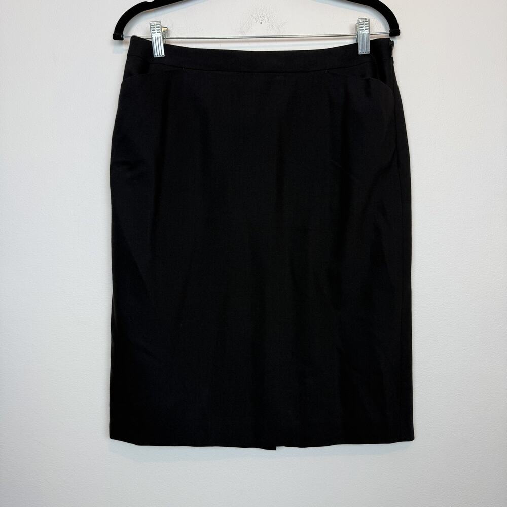Talbots wool pencil skirt size 8 workwear office wear classic capsule pockets